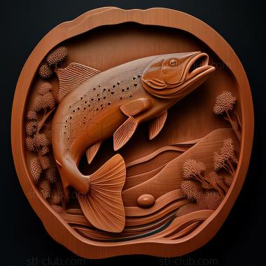 3D model st trout (STL)